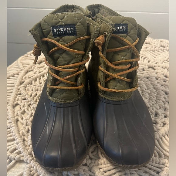 Olive green Sperry boots - Picture 5 of 5